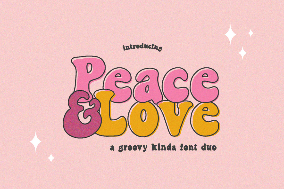 Peace & Love Font Duo, a Font by Salt & Pepper Designs