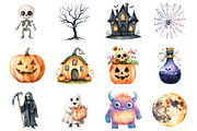 Adorable Halloween Creeps Clipart, an Illustration by Design Market (Thumbnail 2 of 3)