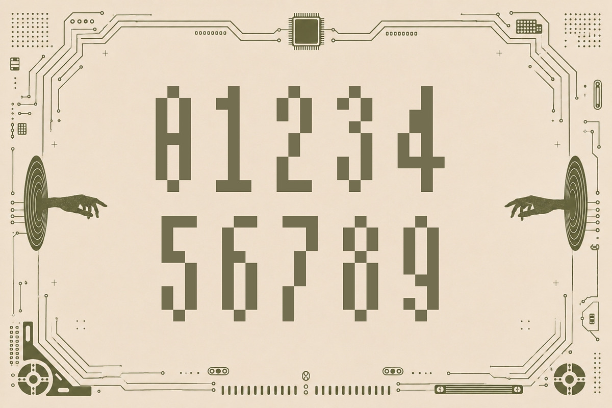 Mono Circuit - Condensed Pixel Font, a Sans Serif Font by HipFonts (Photo 2 of 8)