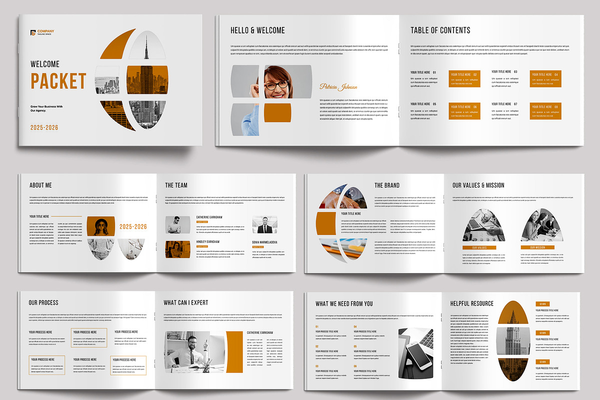 Client Welcome Packet Template, a Stationery Template by MightyDesign (Photo 2 of 6)