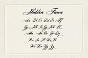 Hidden Fawn: Calligraphy Script Font, a Script Font by Mneme (Thumbnail 4 of 9)
