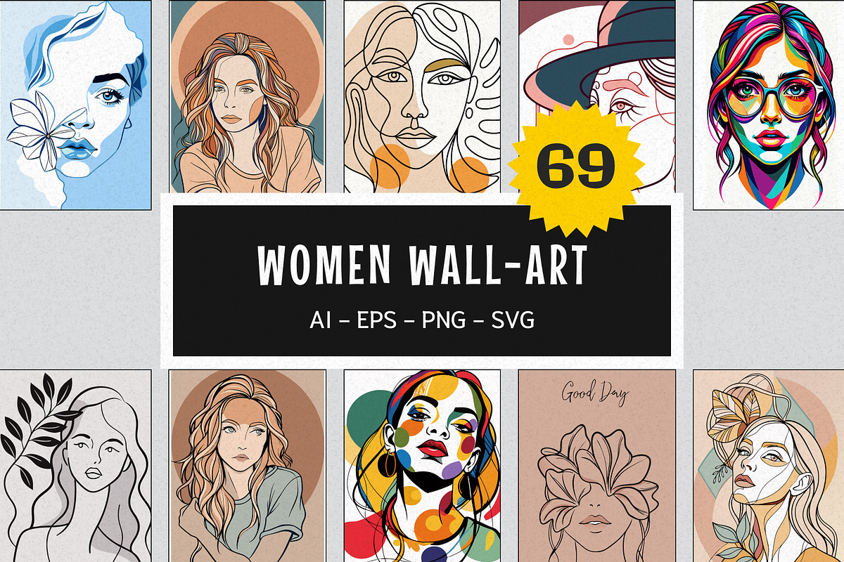 Empowered Women Wall Art, a Wallpaper Graphic by Helospace (Photo 1 of 10)