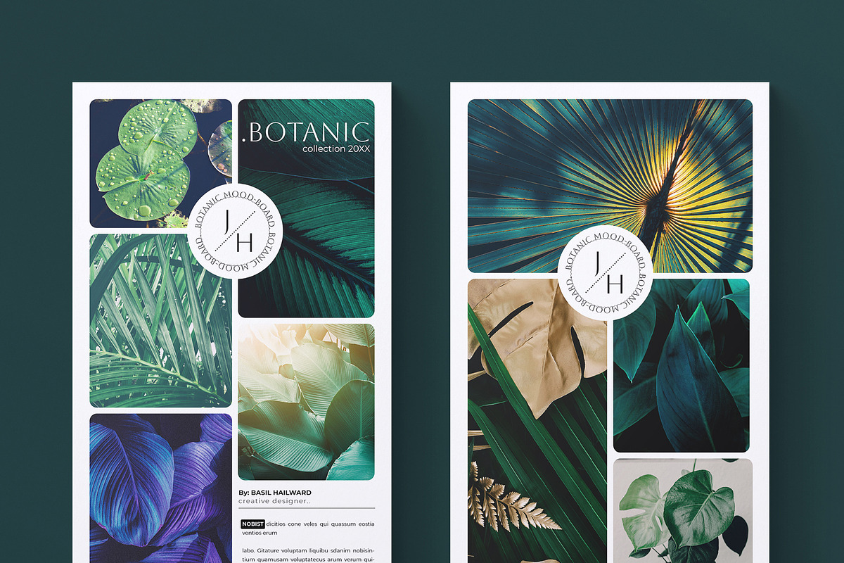 Botanic Mood Board Presentation, a Presentation Template by E-Type (Photo 5 of 5)