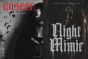 Grimvale Horror Gothic Blackletter, a Blackletter Font by Letterhend Studio (Thumbnail 8 of 9)