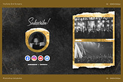 Gold YouTube End Screens, a Social Media Template by Andrew Skoch Design (Thumbnail 3 of 5)