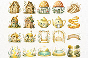 Watercolor Yellow Fairy Clipart, an Animal Illustration by Nicolle's Colorful Art (Thumbnail 8 of 9)