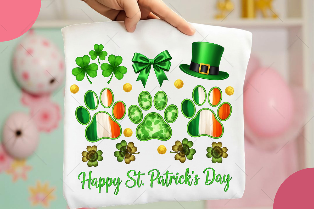 Dog St Patrick's Day Shamrock Png, an Illustration by OK Design (Photo 3 of 6)