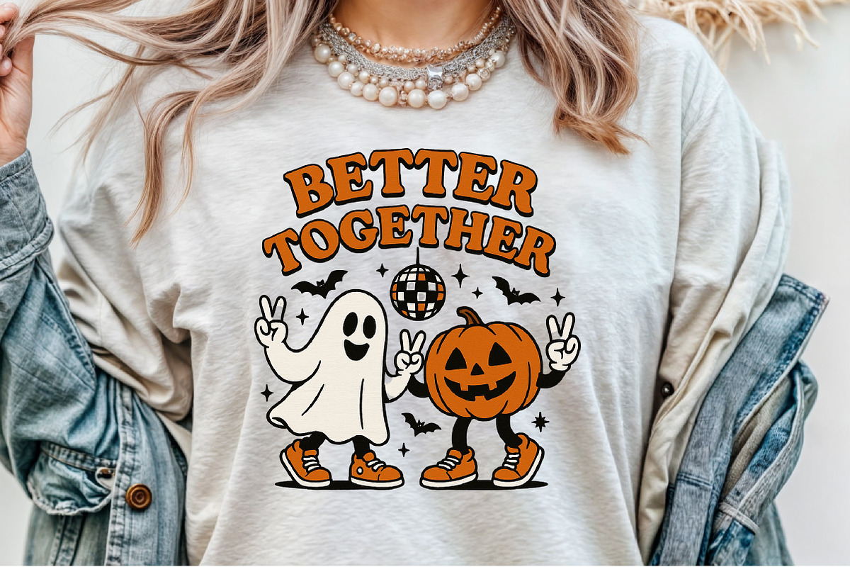 Better Together Pumpkin Ghost Hallow, an Illustration by Sublimation Artist (Photo 3 of 9)