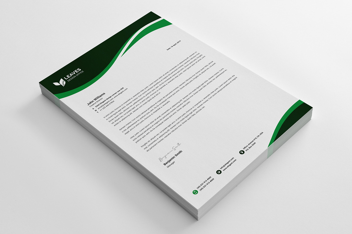 Letterhead, a Stationery Template by Pxl_graphic (Photo 3 of 4)