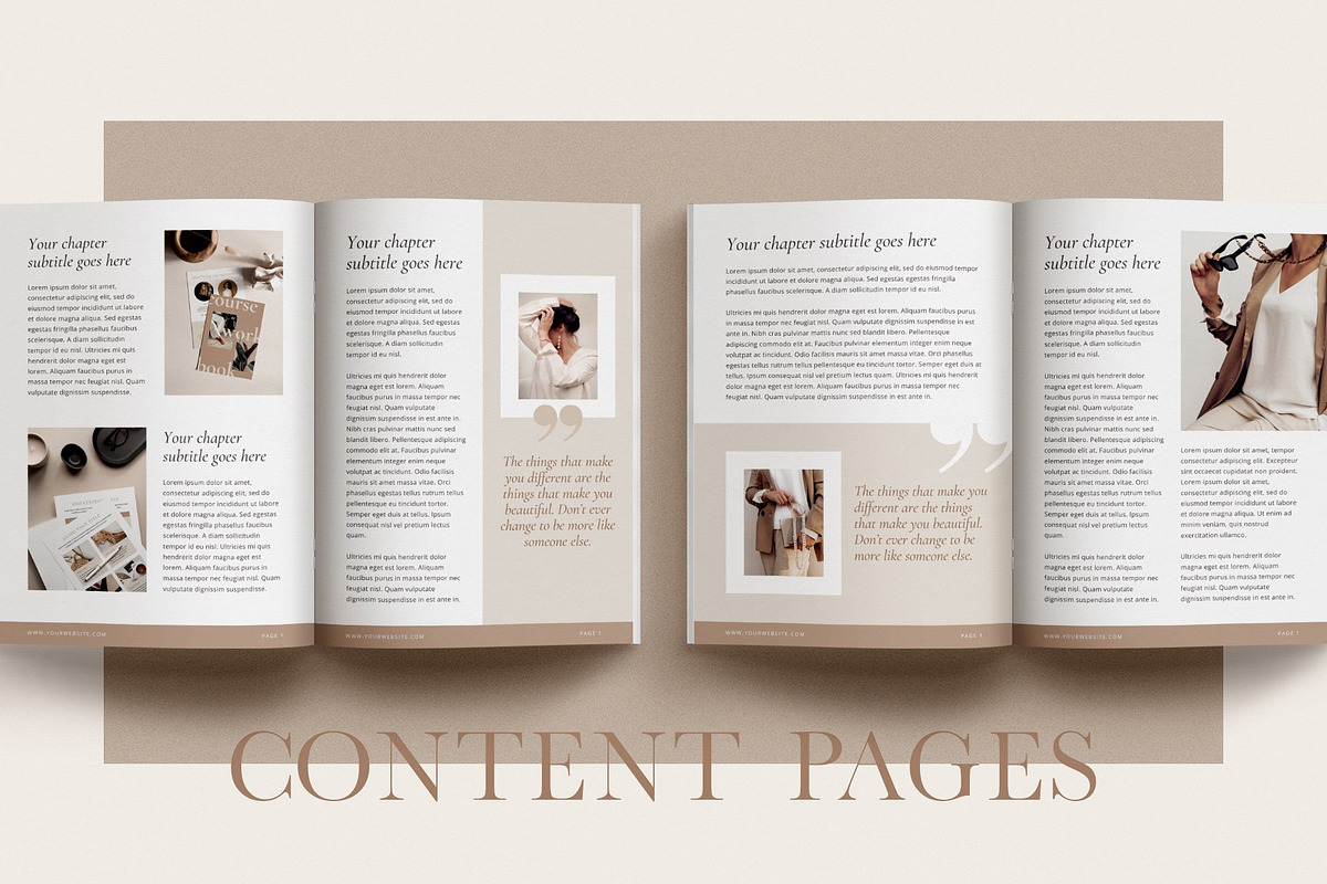 Elegant Ebook Template CANVA, a Magazine Template by Studio Loire (Photo 6 of 21)