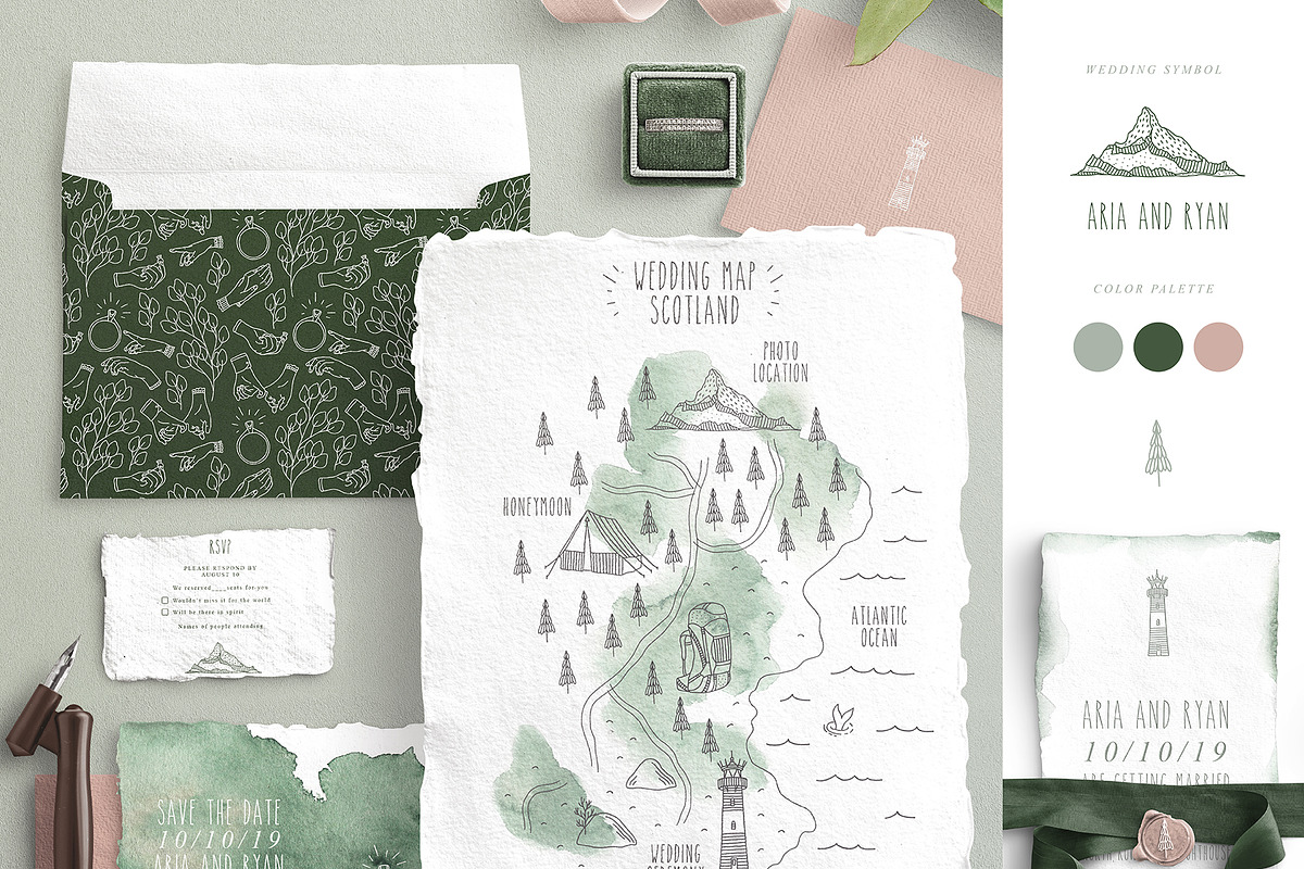 Wedding Map Creator, a Texture Illustration by Julia Dreams (Photo 5 of 13)