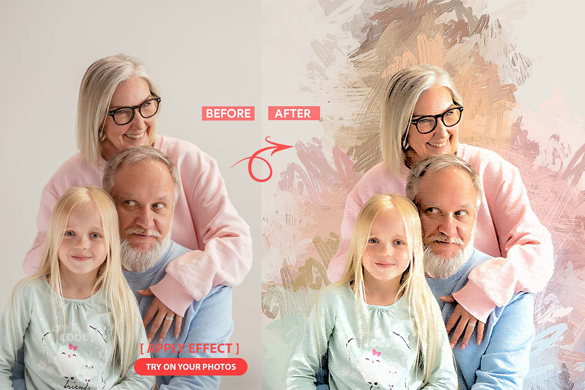 Impasto Canvas Photoshop Action, an Action Add-On by MRI STUDIO (Photo 9 of 17)