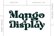 Mango Display, a Serif Font by MasaType (Thumbnail 1 of 10)