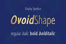 Ovoid Shape display font