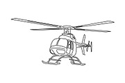 Illustration of Helicopter, a Transportation Illustration by Sumberpangan (Thumbnail 1 of 3)
