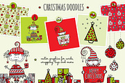 Set of Fun Christmas Doodles, an Illustration by Tazi Design (Thumbnail 1 of 4)