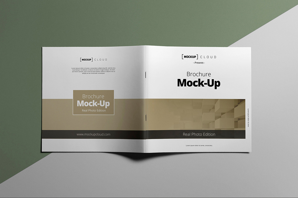 Square Brochure Mock-Up, a Print Template by Mockup Cloud (Photo 4 of 5)