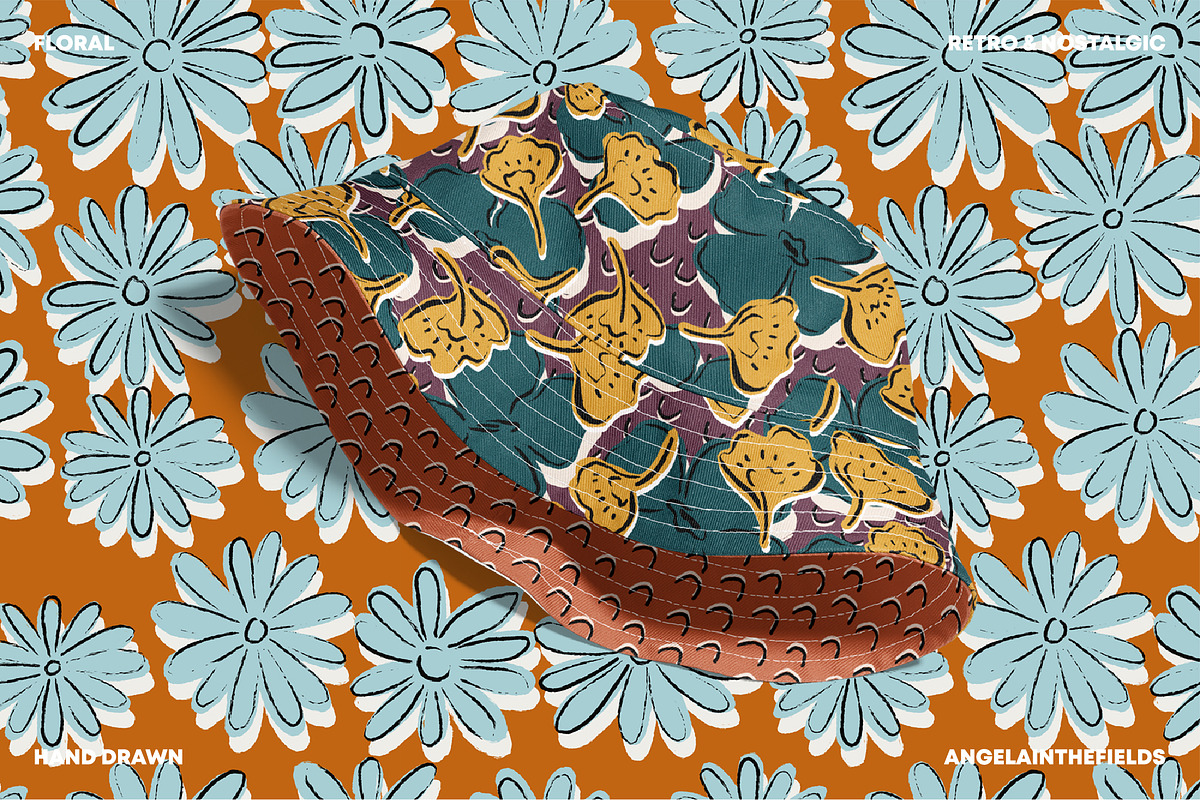 Fall Winter Floral Expression, a Pattern Graphic by angelainthefields (Photo 2 of 6)