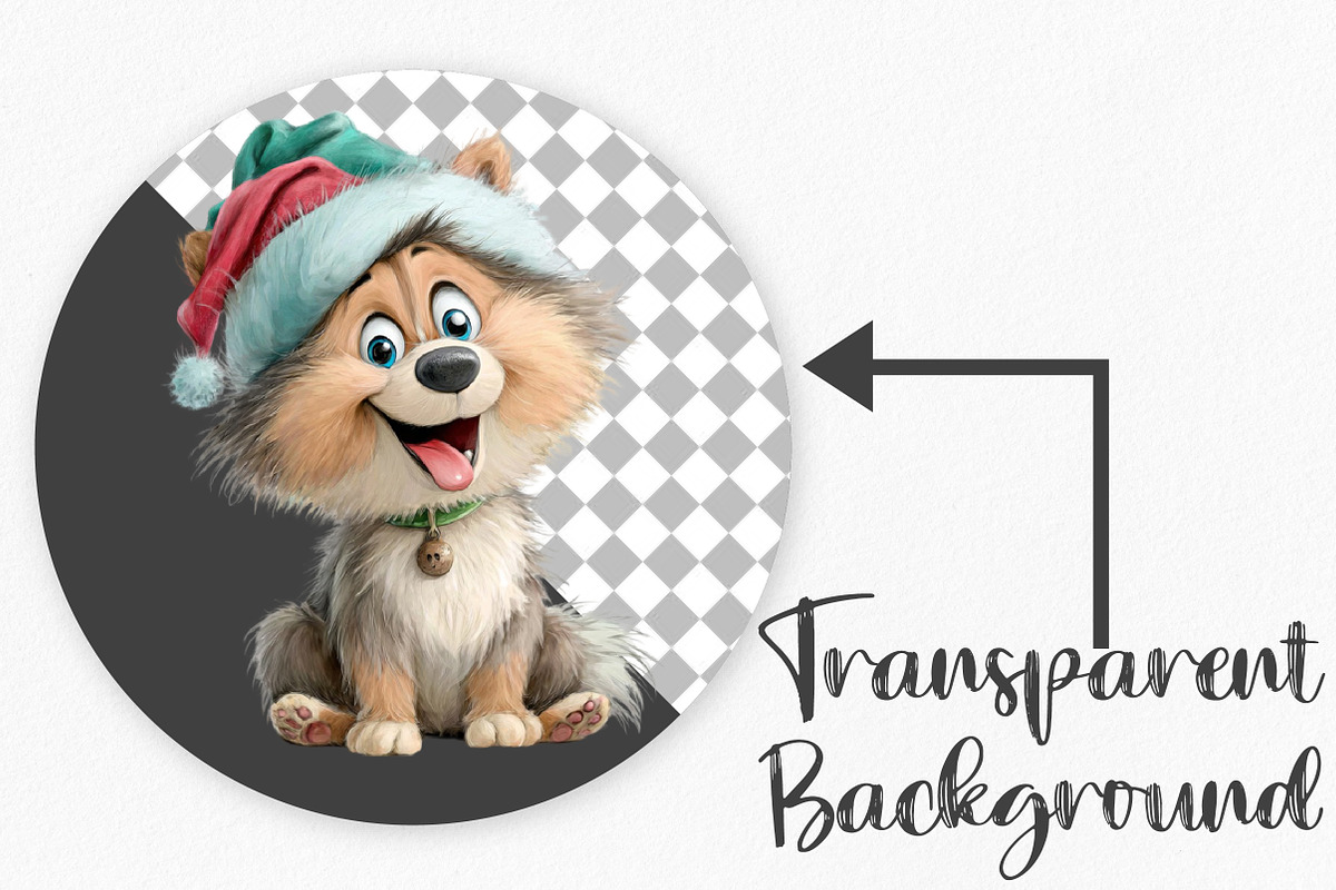 Christmas Dogs Clipart Bundle, an Illustration by Canvas Craft (Photo 2 of 7)