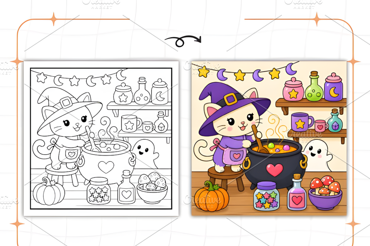 Cute Spooky Book Bold and Easy, a Seasonal Illustration by Design Station (Photo 2 of 8)