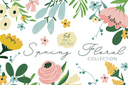 Spring Floral Clip art Collection, a Graphic by Ink + Eye (Thumbnail 1 of 4)