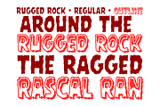 Rugged Rock, a Font by Comicraft Fonts (Thumbnail 2 of 4)