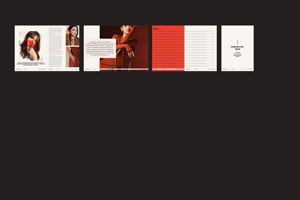 Modern Magazine Layout Template, a Magazine Template by Aura Agency (Photo 11 of 11)