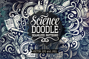 Science Graphic Doodle Patterns, a Pattern Graphic by BALABOLKA (Thumbnail 1 of 6)
