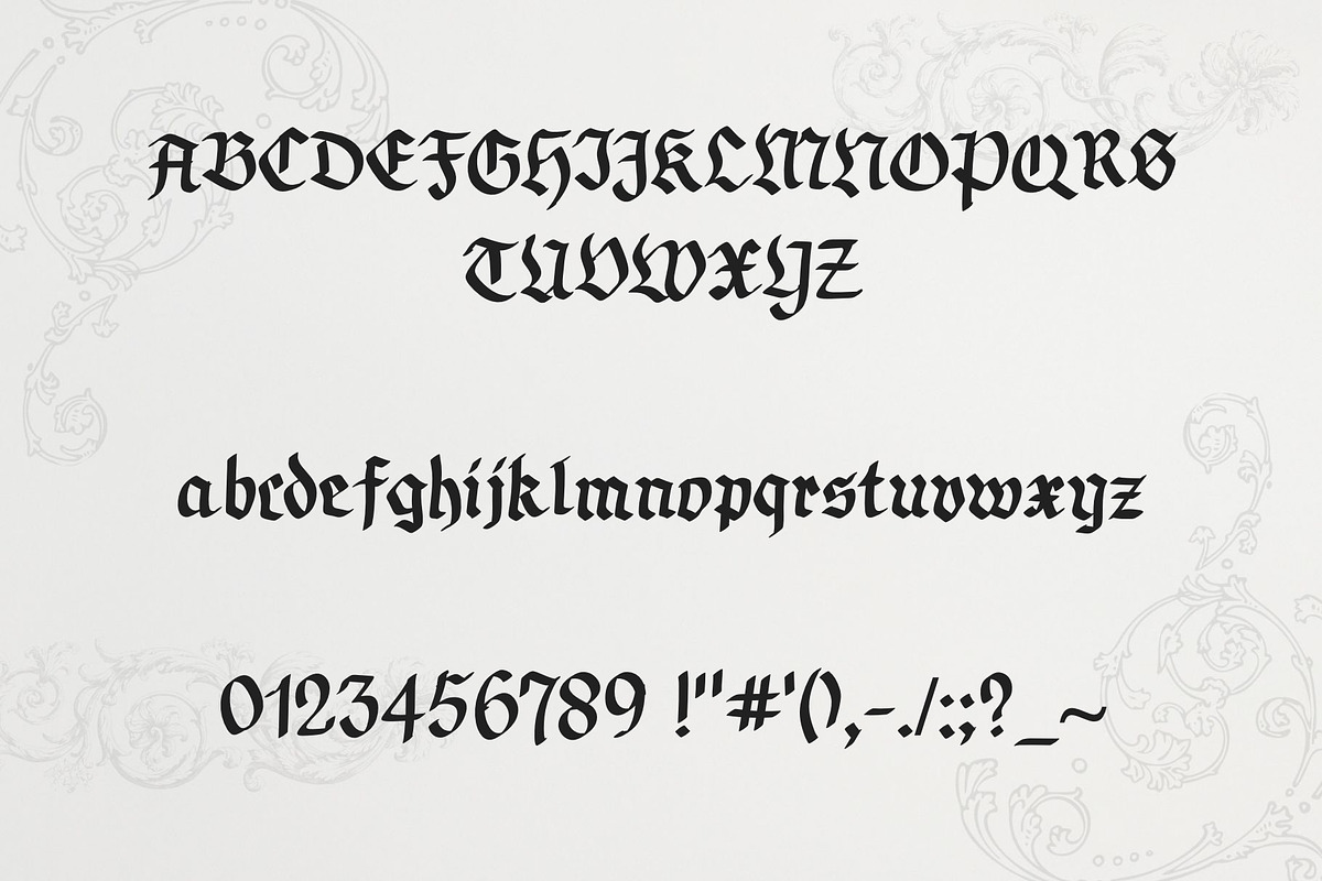Nosticfer Gothic Handwritten Font, a Blackletter Font by Ashiya Pixel (Photo 11 of 11)