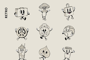 Retro Characters Collection