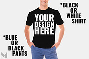 Men's T-Shirt Mockup, a Shirt Mockup by THE MOCKUP SHOP (Thumbnail 4 of 5)