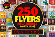 250 Flyers Mega Bundle! Only 39$, a Flyer Template by Madhabi Studio (Thumbnail 1 of 2)