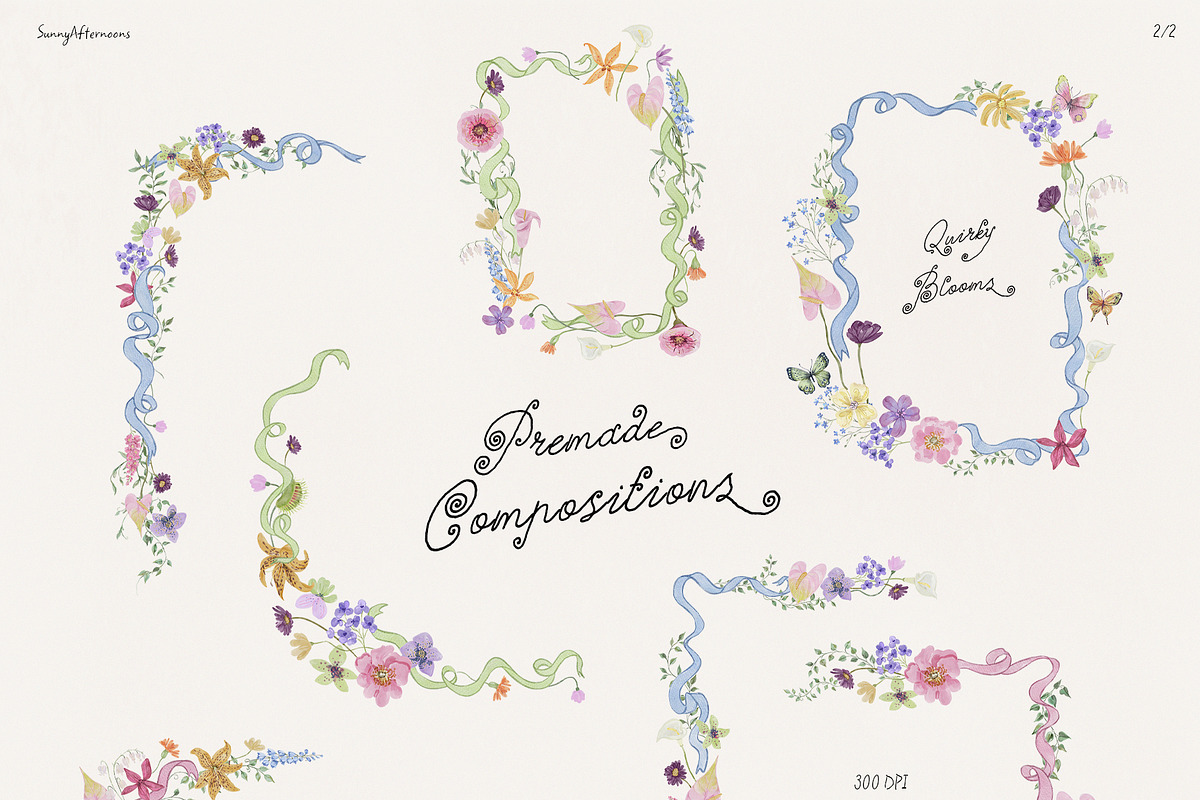 Quirky Blooms: Whimsical Florals, a Seasonal Illustration by SunnyAfternoons (Photo 7 of 15)
