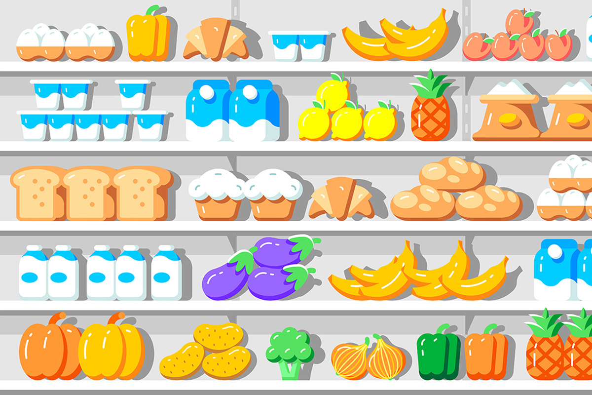Supermarket interior, a Graphic by Volyk (Photo 1 of 2)