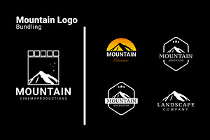 Mountain Adventure Badge Logo Set, a Branding & Logo Template by Dyn Studio