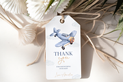 Plane Baby Shower Thank You Mockup, an Invitation Template by Digital_Mind (Thumbnail 8 of 8)