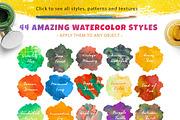 Restaurant - Watercolor/Pastel kit, an Illustration by All Design Store (Thumbnail 2 of 4)