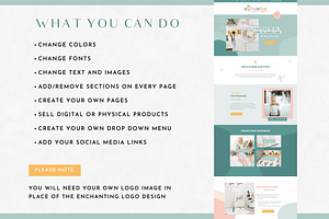 Enchanting Wix Website Template