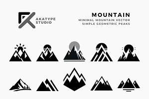 Mountain Icon, an Icon by Akatype Studio