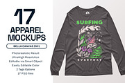 Bella Canvas Longsleeve Mockups, a Shirt Mockup by GraphicHero (Thumbnail 1 of 9)