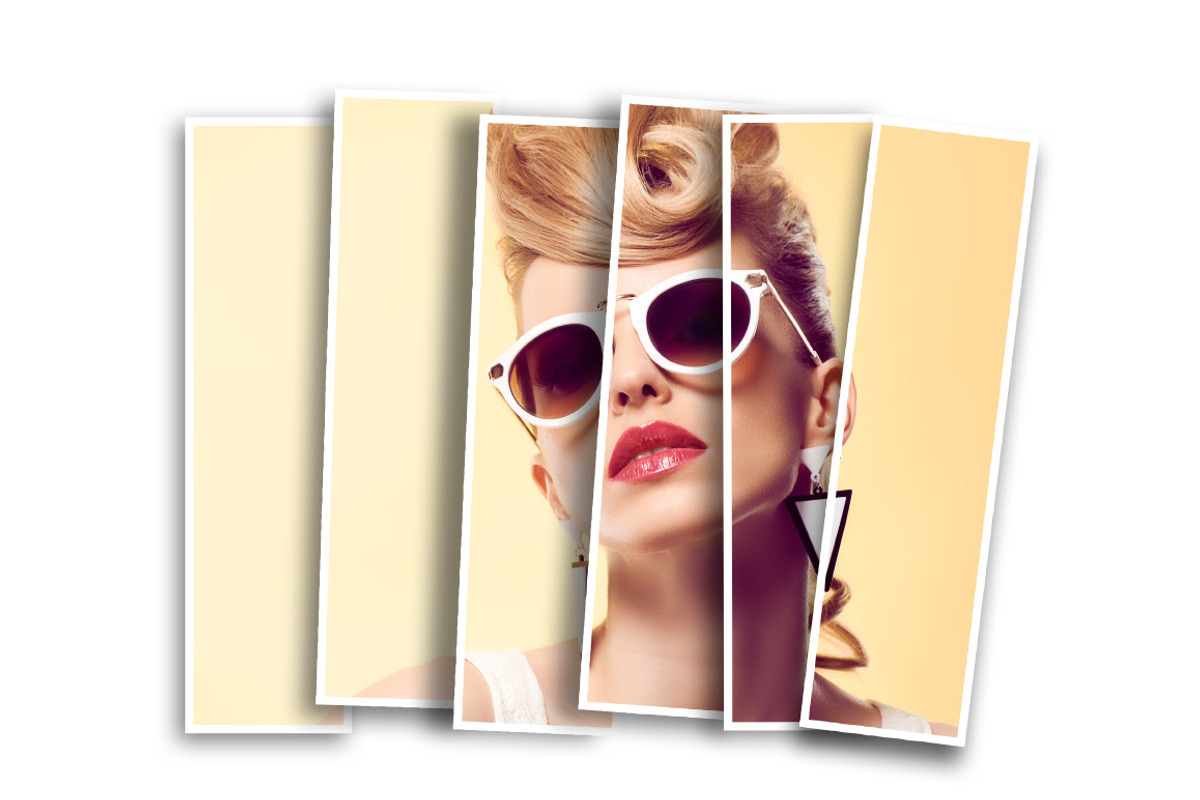 Vertical Panels Collage PS Action preview 6
