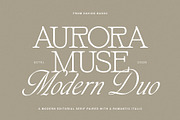 Aurora Muse - Modern Duo, a Script Font by Davide Bassu (Thumbnail 1 of 22)