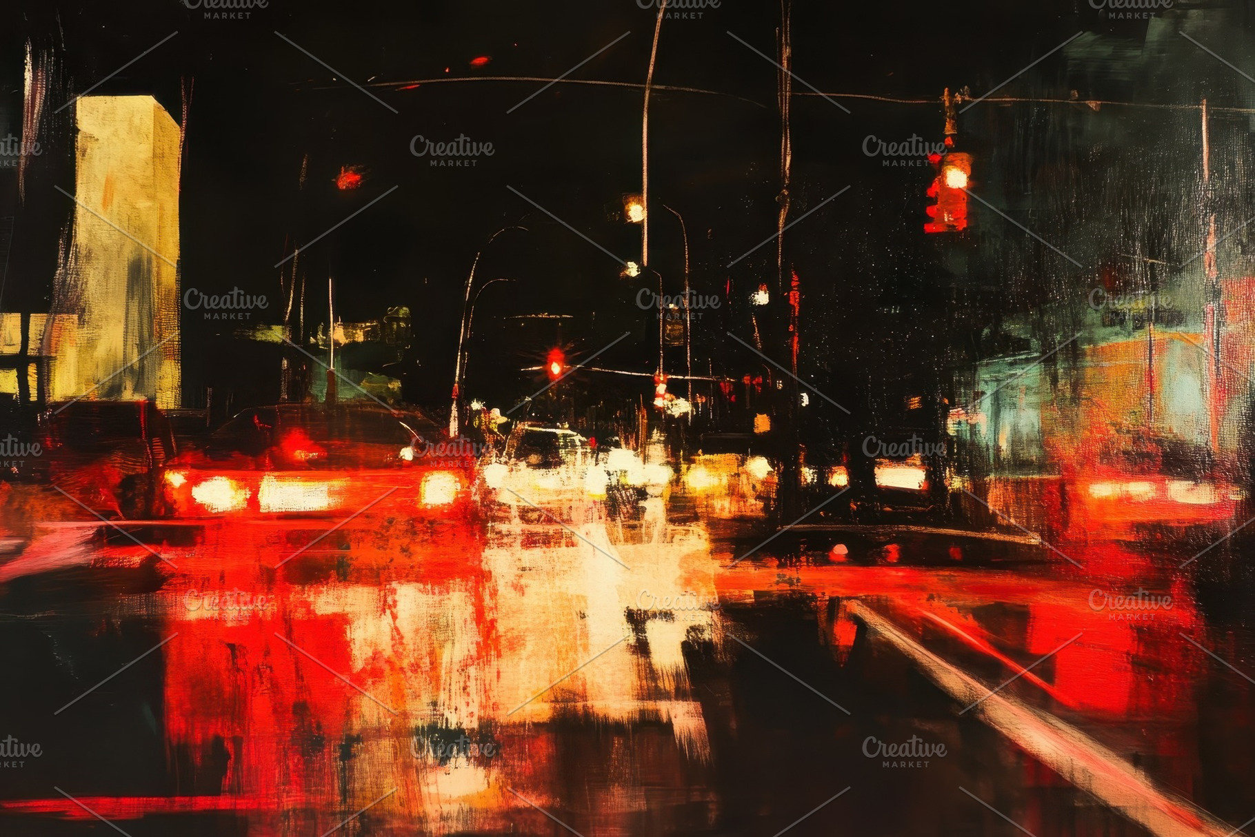 Vibrant night traffic creates a dyna, a Photo by Iftikhar Alam