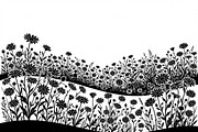 60 Daisy Flower Field Silhouette, a Seasonal Illustration by Amazin_art (Thumbnail 33 of 35)