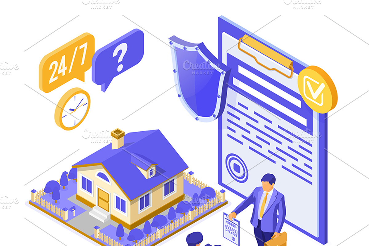 Sale Purchase Mortgage Real Estate, a Finance Illustration by TAlex (Photo 6 of 6)
