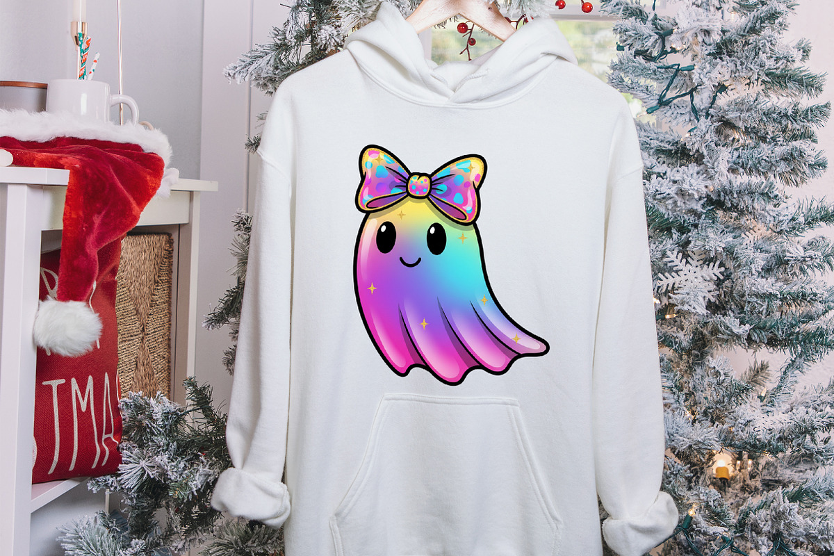 Coquette Halloween Iridescent Ghost, an Illustration by designcity5 (Photo 7 of 8)