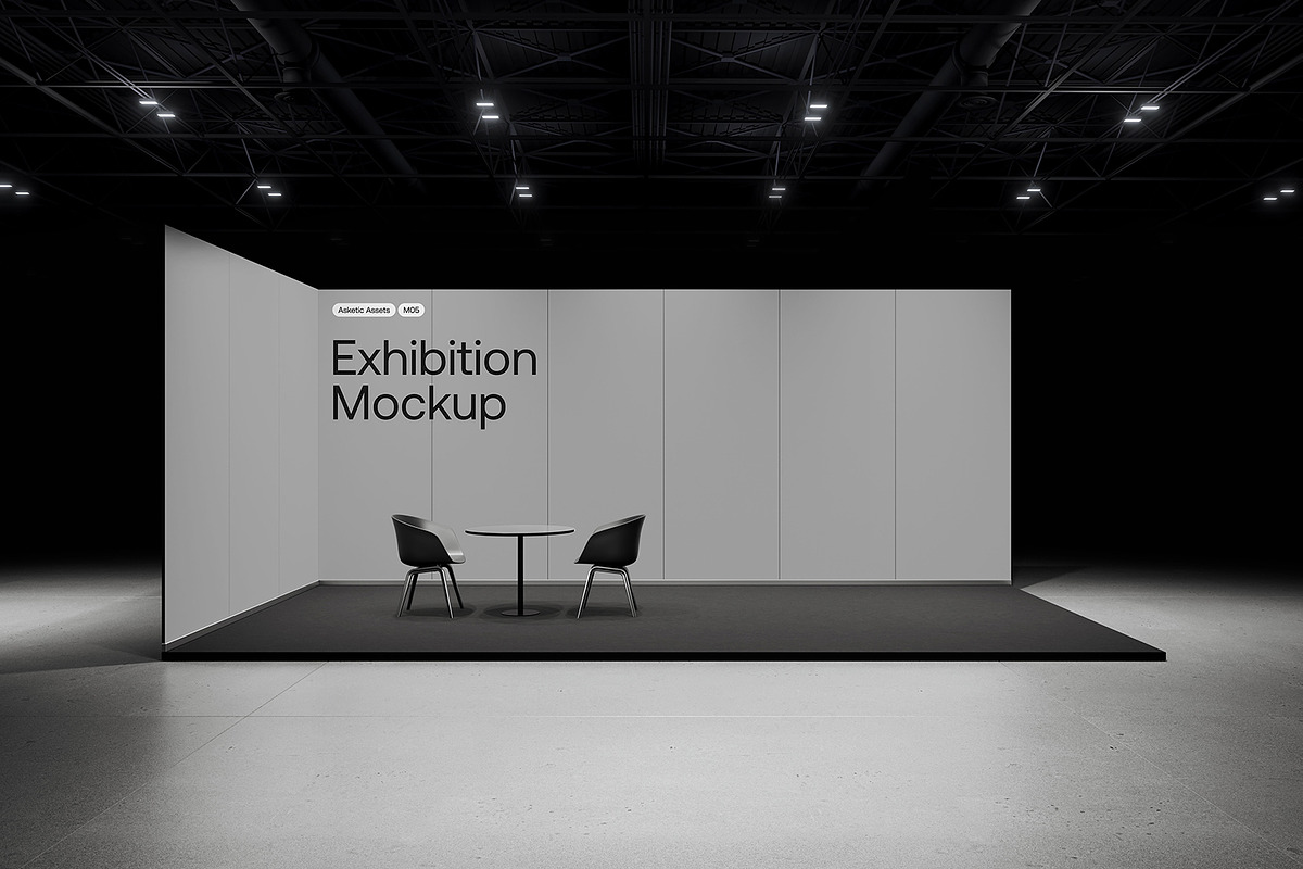 Modular Exhibition Mockup M05, an Advertising Mockup by Asketic (Photo 3 of 6)
