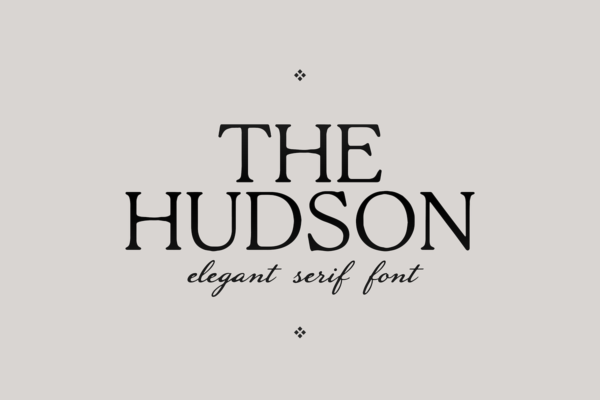 The Hudson Serif, a Serif Font by gafaroff studio (Photo 1 of 8)