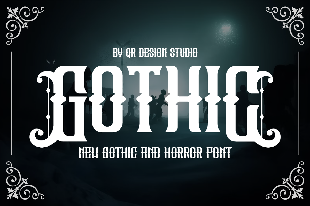Demons Gothic, a Blackletter Font by QR Design Studio (Photo 2 of 7)