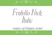 Sale-Fratello Nick Italic Font, a Font by Debi Sementelli (Thumbnail 2 of 3)